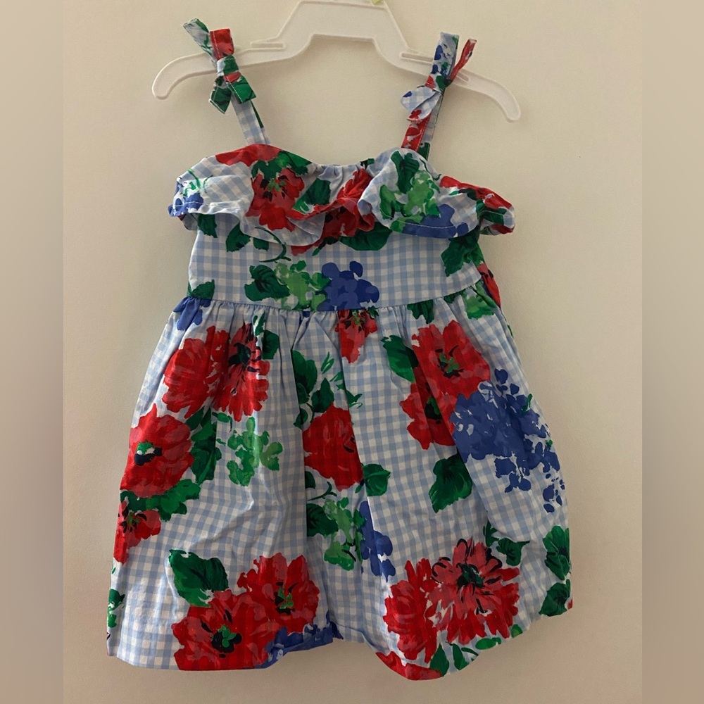#K27 🔷 | Janie and Jack Floral Dress | 3-6 months